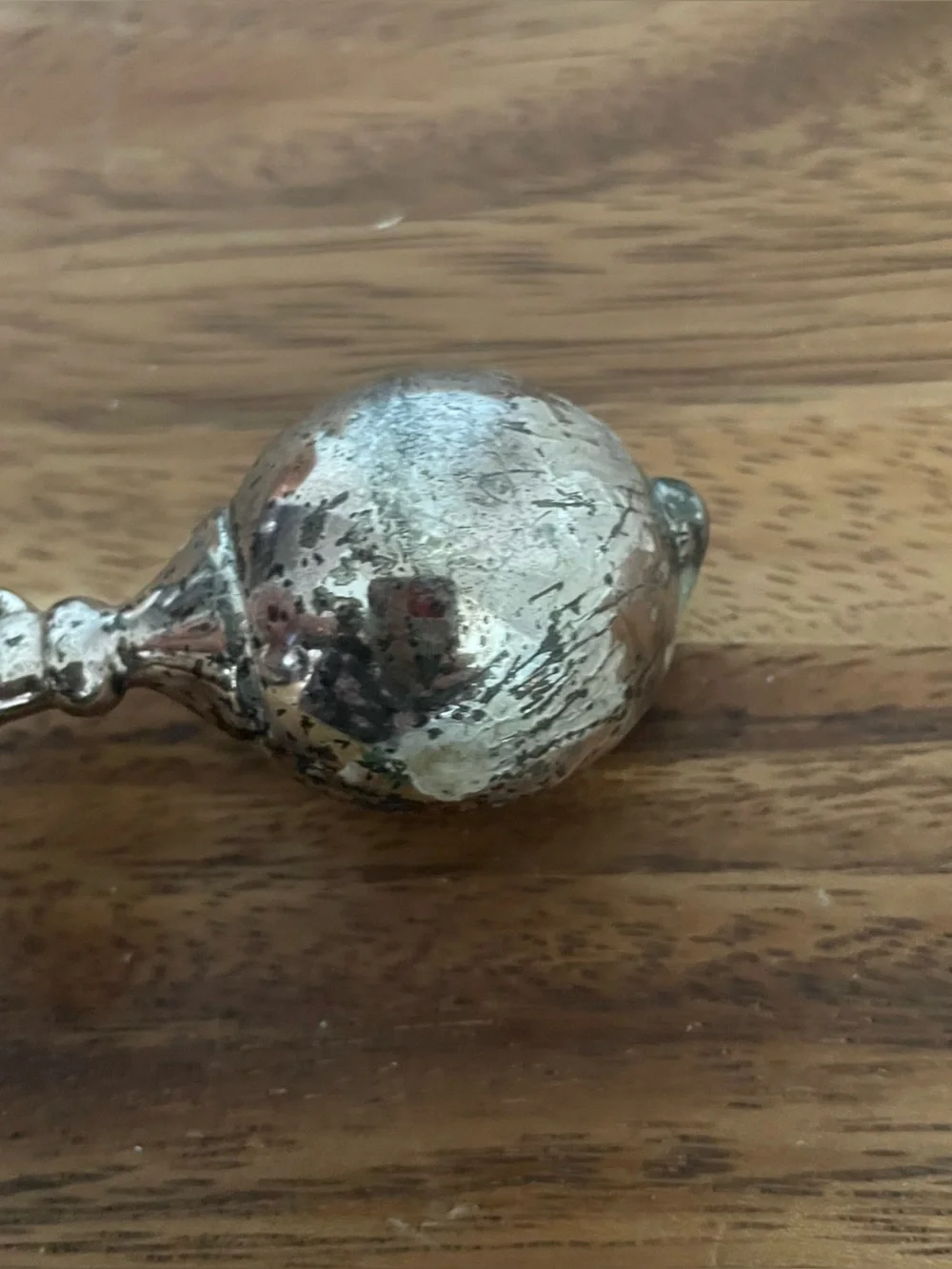 PartyLite vintage silver plated ice cream scoop candle snuffer with tarnish